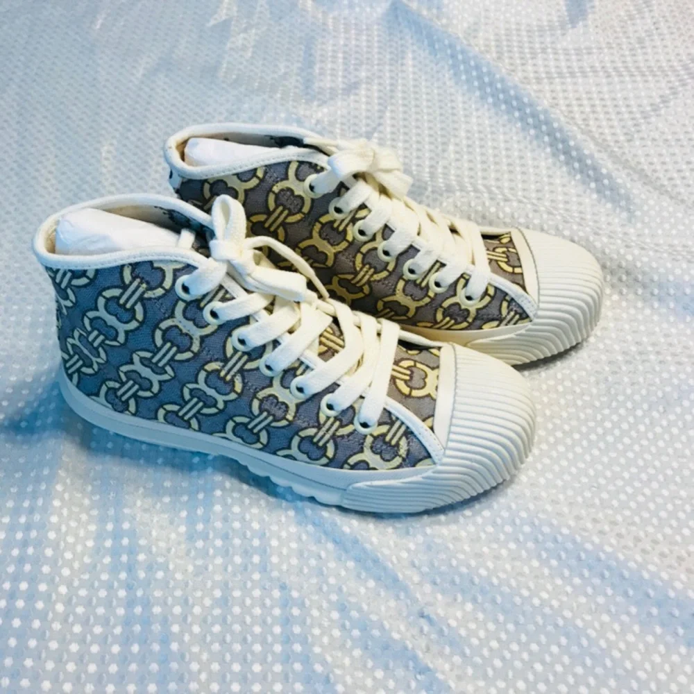 Tory burch‎ Jacquard Rubber-Paneled Sneakers - White